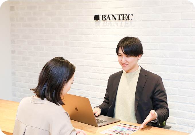 対面打ち合わせの様子